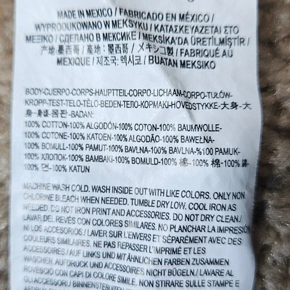 Vans Off The Wall Womens Ringer T-Shirt Cream Leopard Print Graphic Logo Medium - Picture 7 of 9